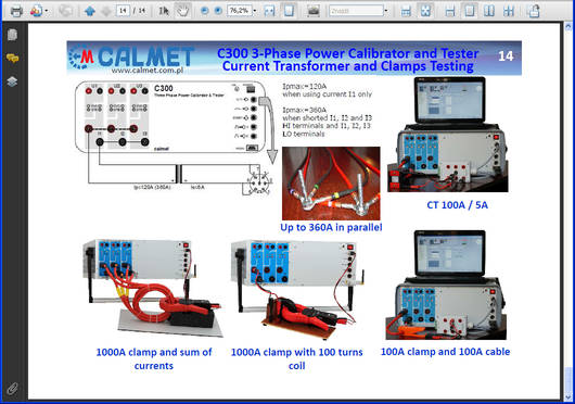 C300B Kalibrator Mocy i Tester - prezentacja PDF