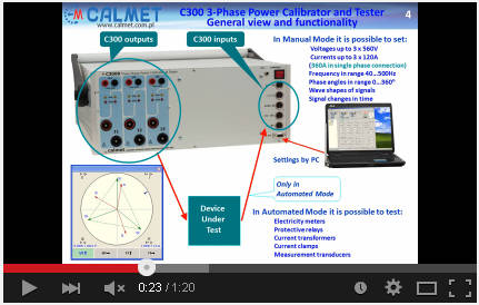 C300B Kalibrator Mocy i Tester - prezentacja YouTube