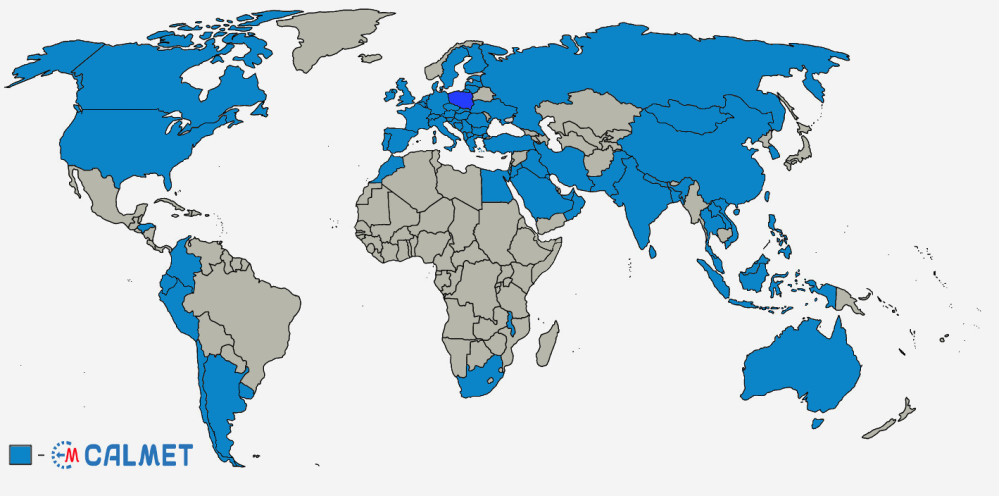 World map of Calmet