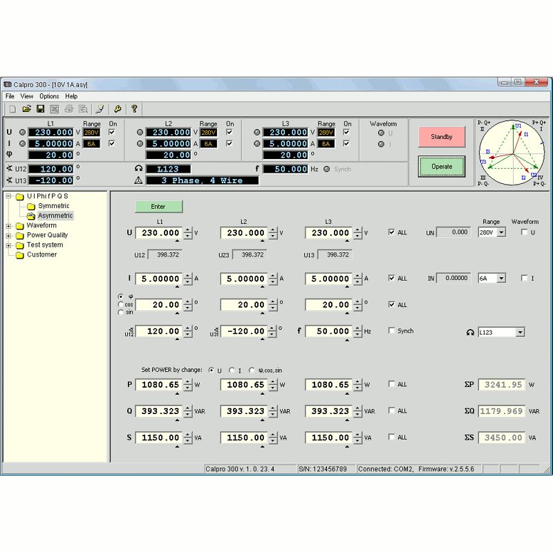 Calpro 300 - Programa para o calibrador C300