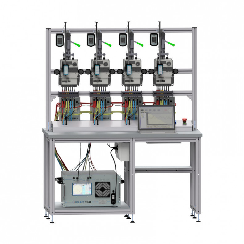TB41 - Four Position Meter Test Bench for smart meters Standard and Integrated Current and Voltage Source